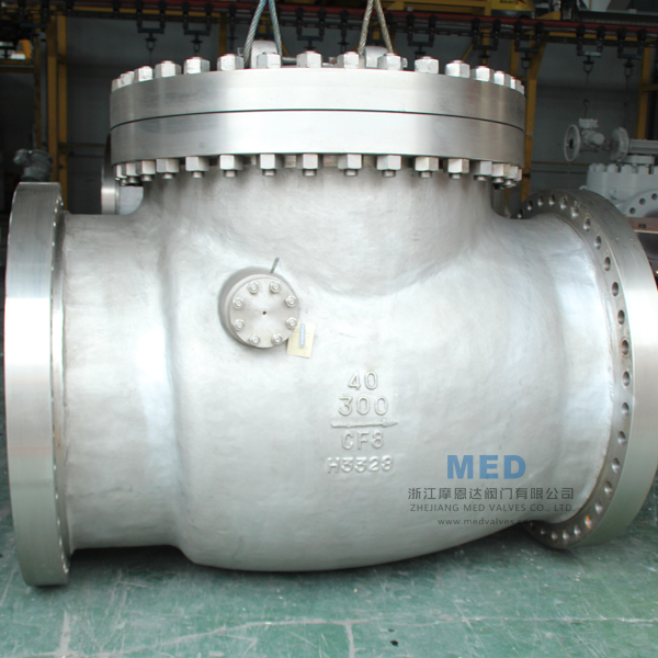 40 Inch Swing Check Valve, ASTM A351 CF8, 300 LB, Flanged